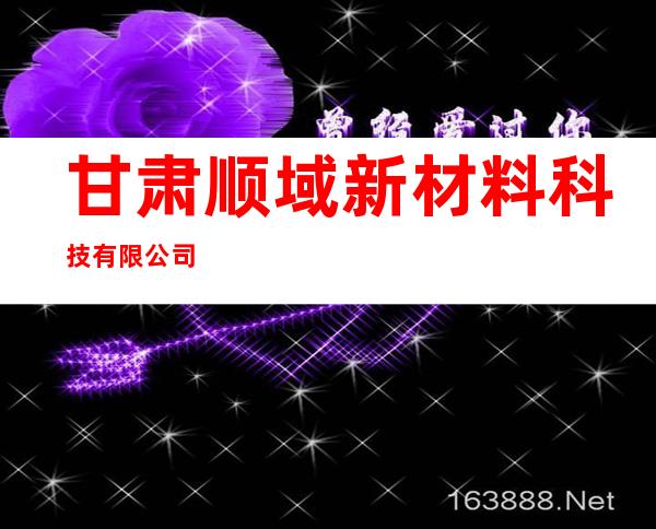 甘肃顺域新材料科技有限公司